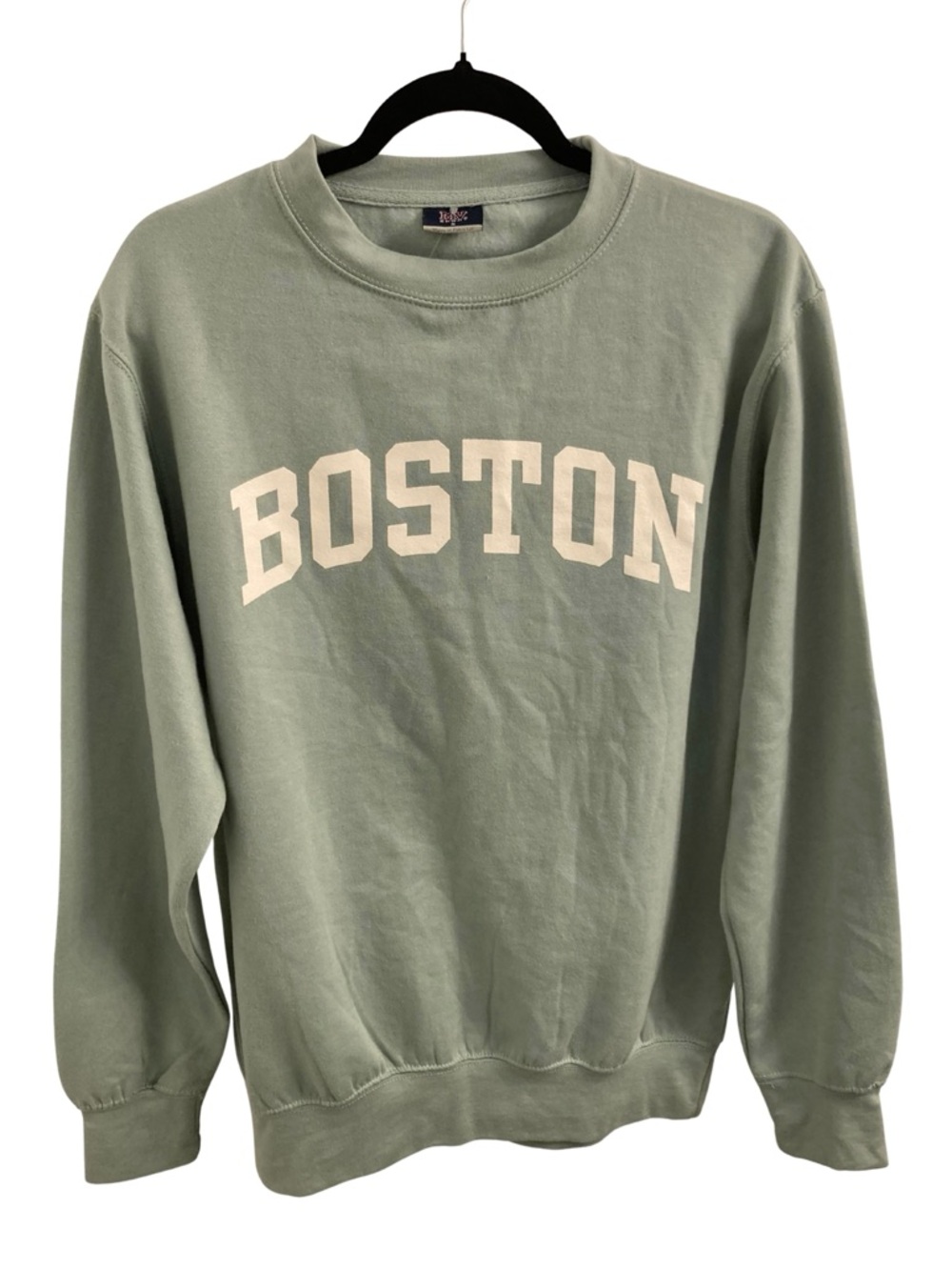 NWT MV Sport Boston Crew Neck Pastel Green Sweatshirt Size S